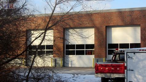 Only 10 feet of pavement behind fire station in early 2013 Only 10 feet of pavement behind fire station